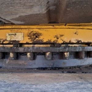 foto 20t excavator legs CAT 318 (plates) hydr.bucket