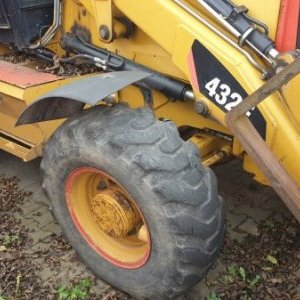 foto CAT 432E joystick plates backhoe-loader