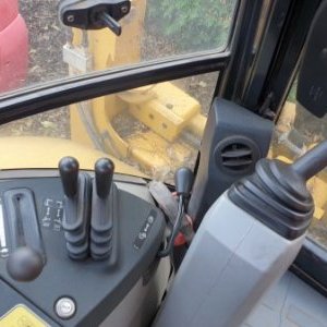 foto CAT 432E joystick plates backhoe-loader