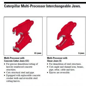 foto 3.6t roto CAT MP40 pliers shears 350bar concrete demolition metal